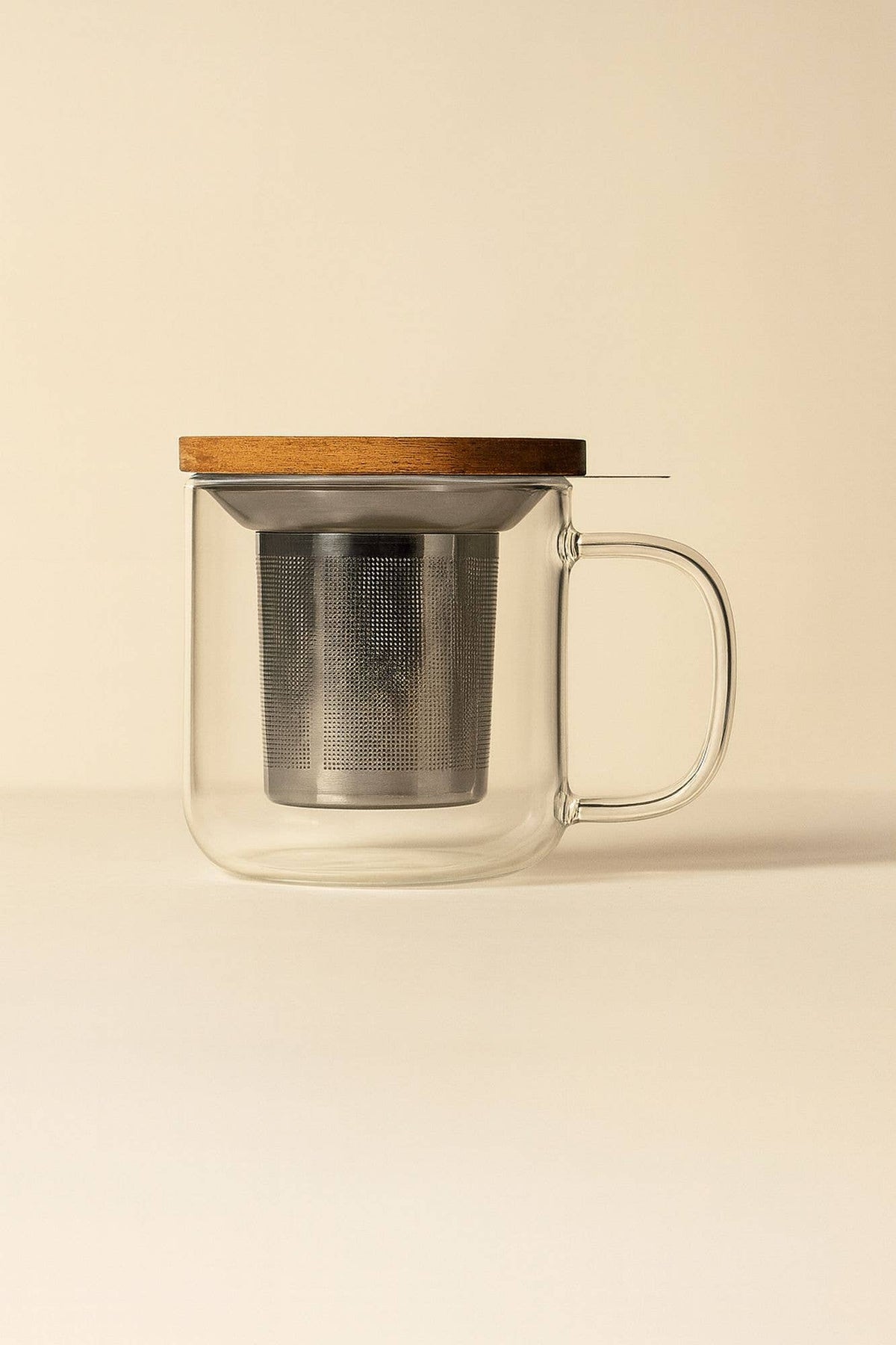 GUSTAVE Tazza da tè 300 ml in vetro borosilicato con filtro da tè