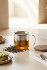 GUSTAVE Teetasse 300 ml aus Borosilikatglas mit Teesieb