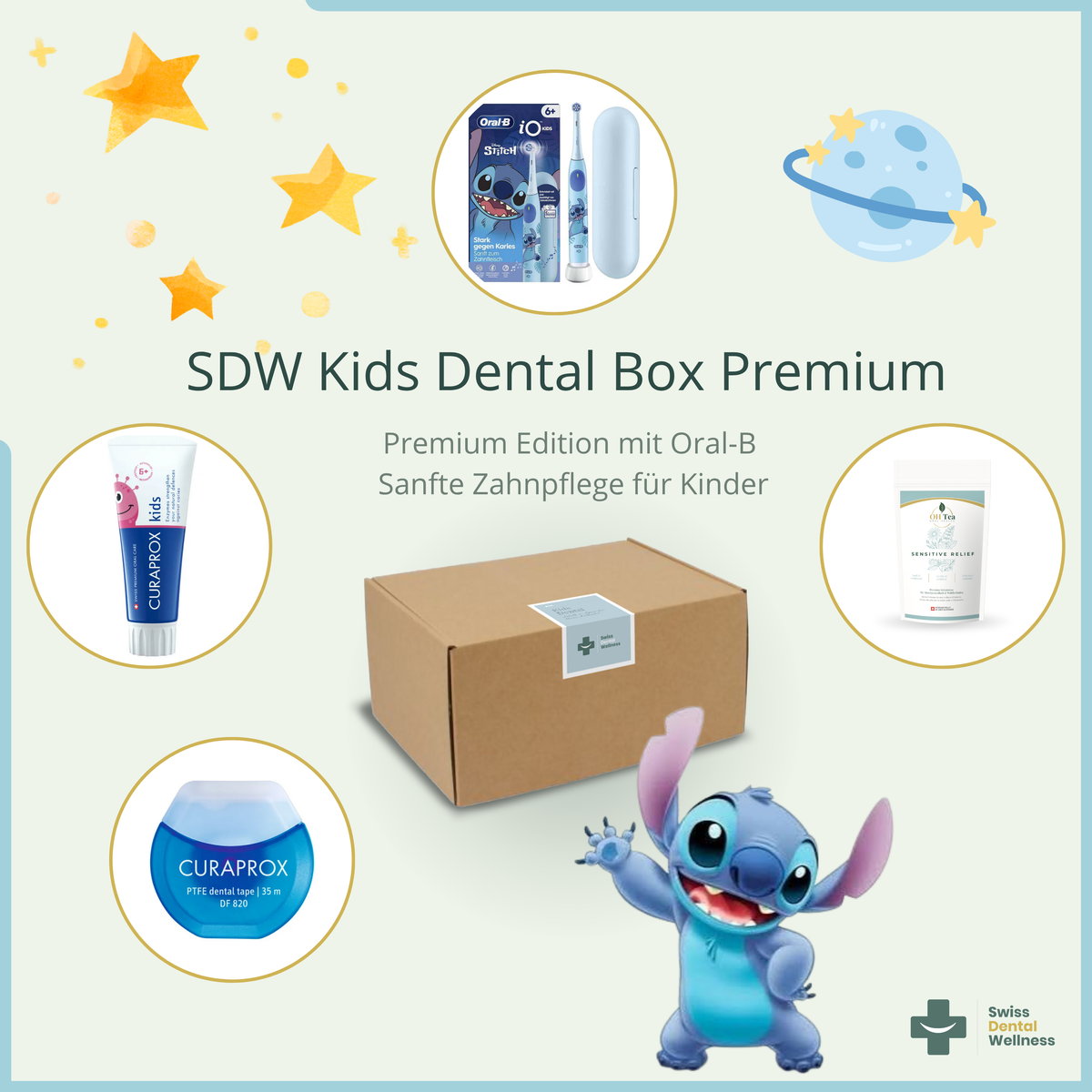 SDW Kids Dental Box – Premium Edition with Oral-B 