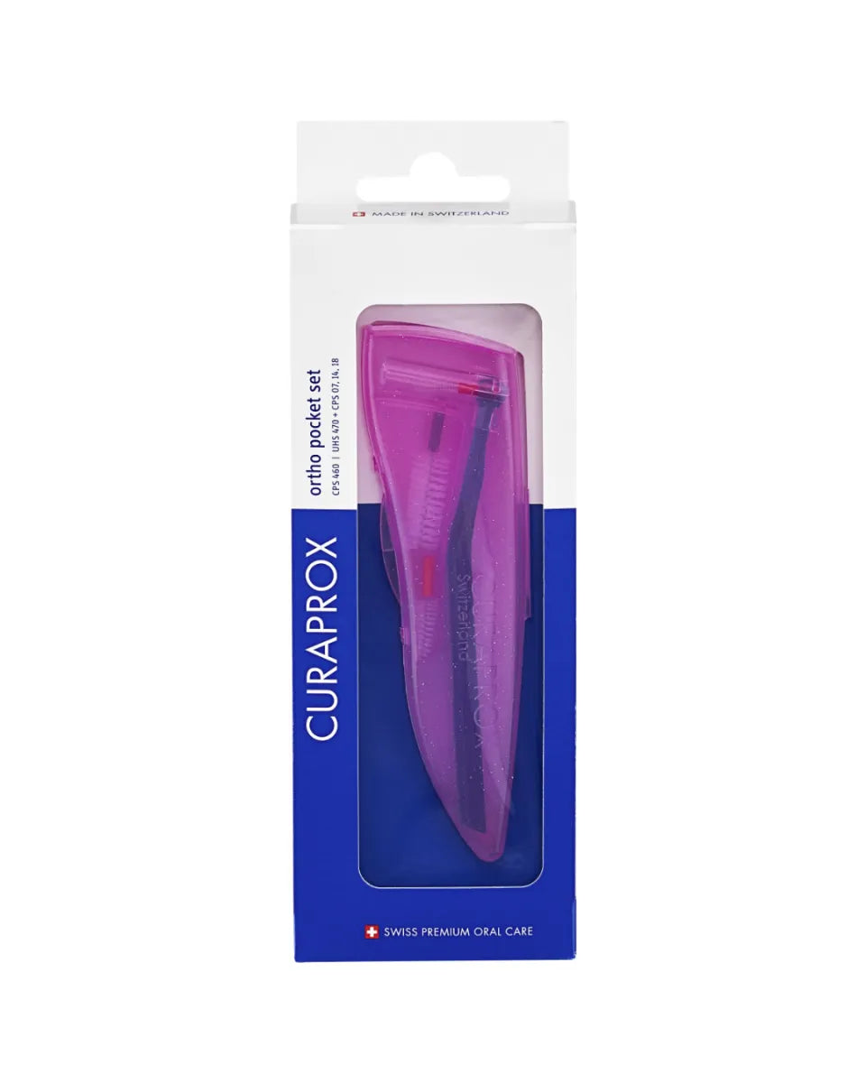 Curaprox CPS 460 Ortho Pocket Set – Interdentalbürsten-Set für Zahnspangen