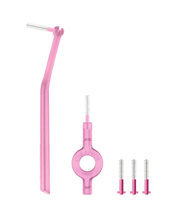 Curaprox CPS 08 Prime Start mit UHS 409 + 470 Halter, rosa