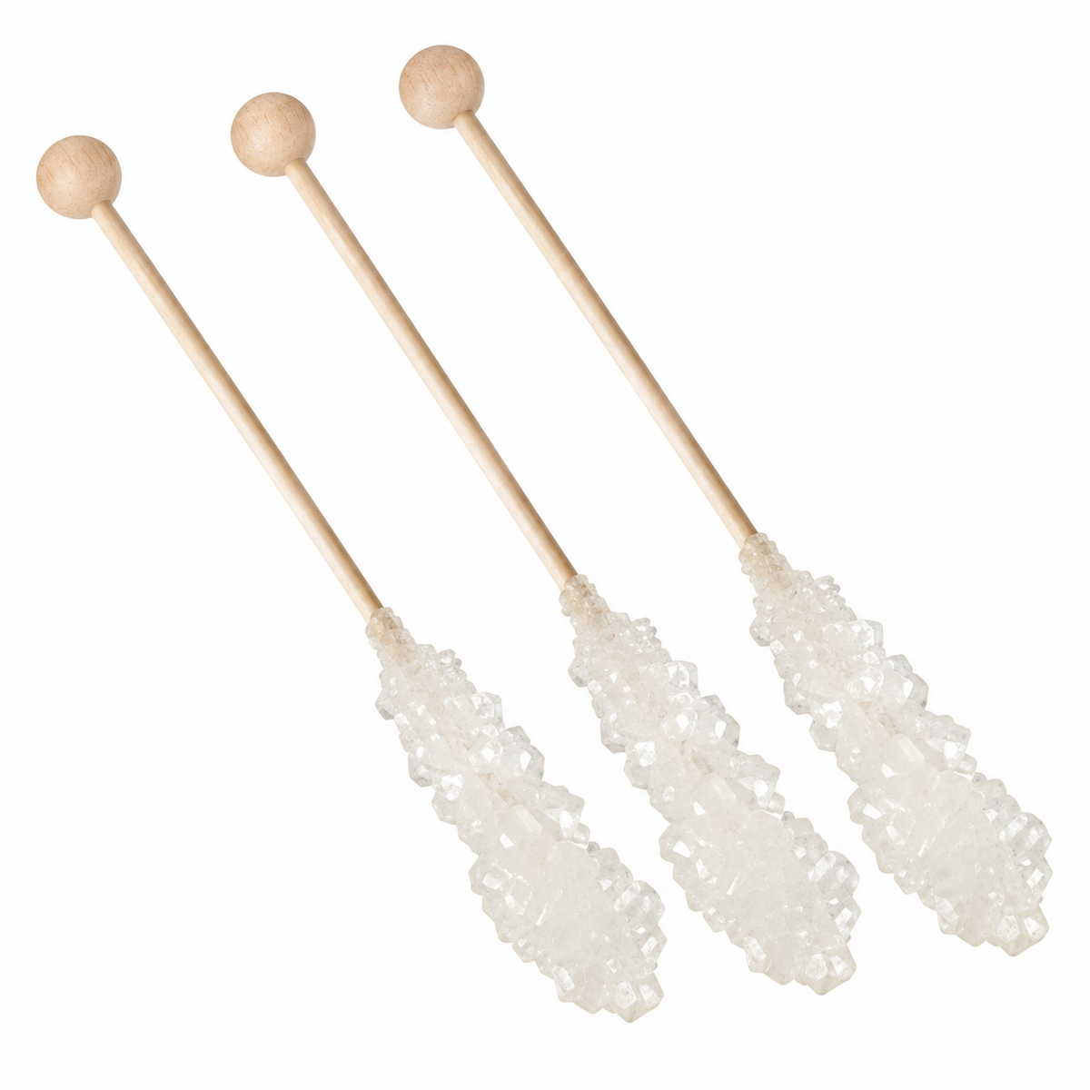 Kandisstick Weiss – Kandiszucker am Stiel 17 cm